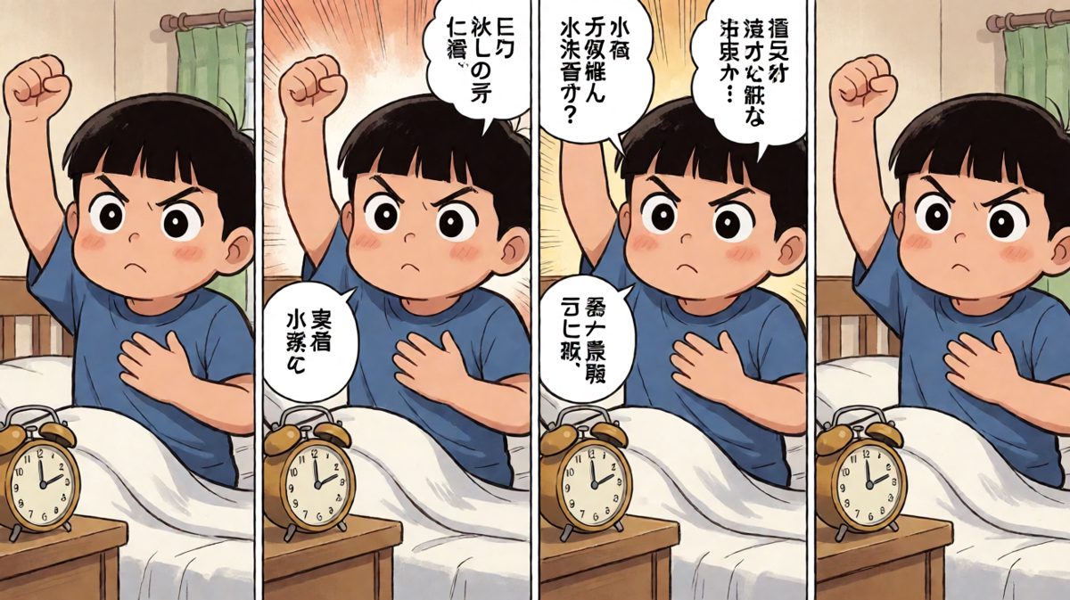 小明下定决心：今天一定要早起跑步！