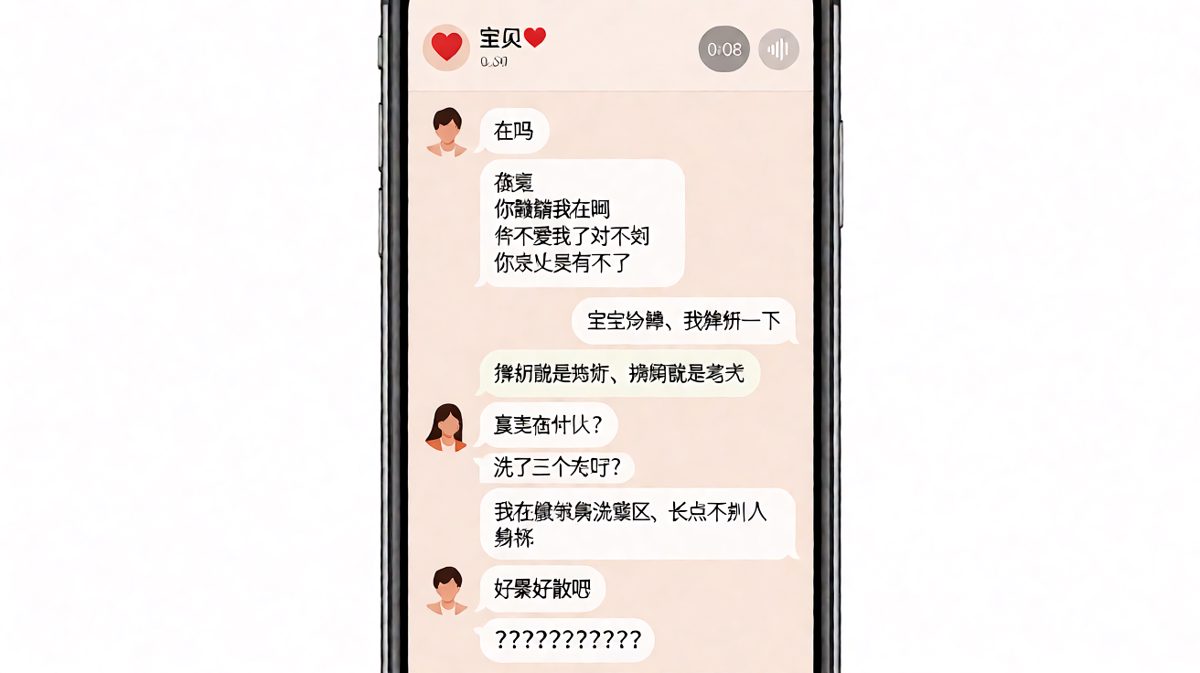 洗澡洗到失联，解释反而火上浇油，最后直接好聚好散