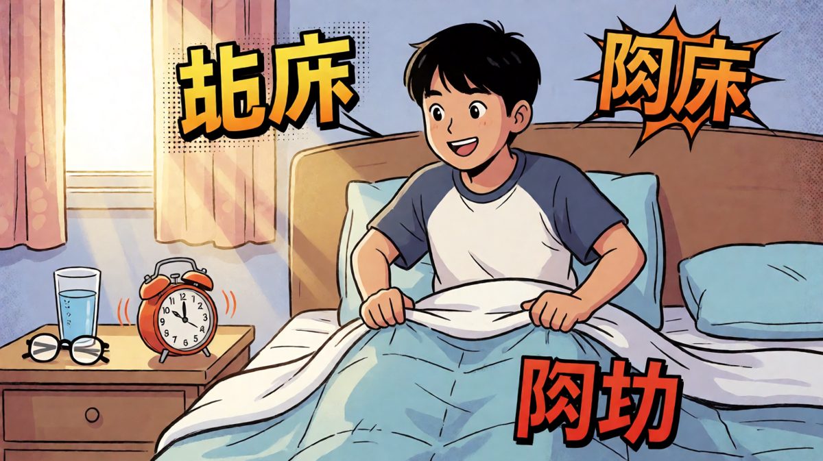 闹钟响了，但我和被子已经结盟。