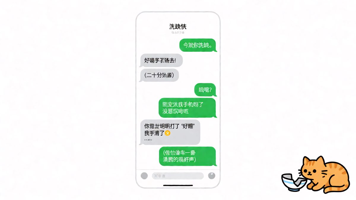 猫才是那个该洗碗的
