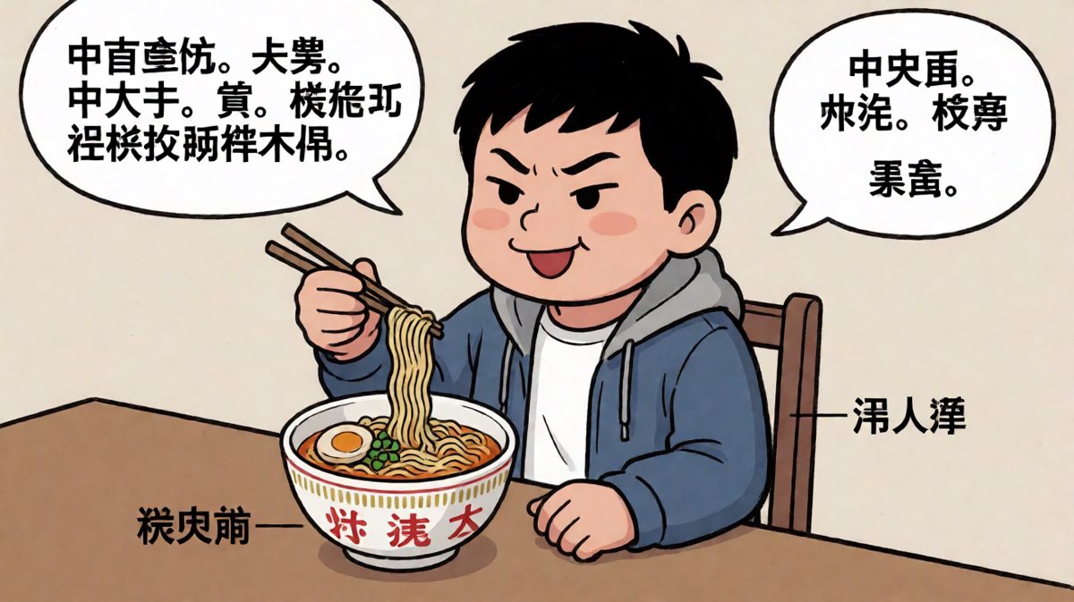 一根面条的诱惑，主角亲手打破了宁静