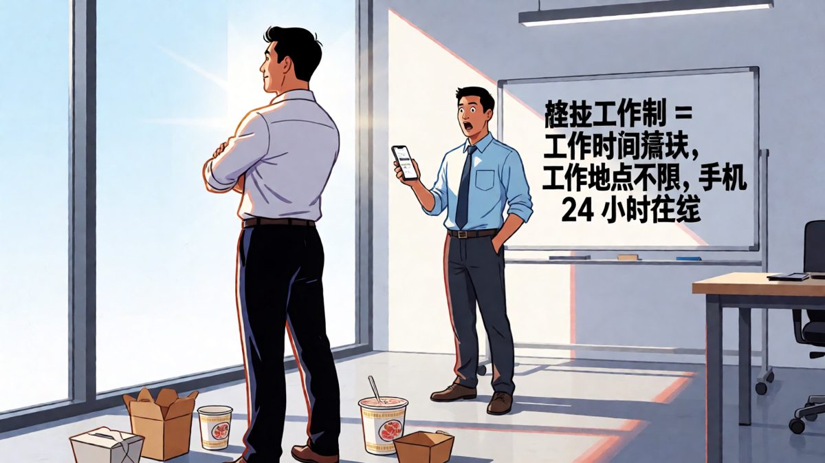 老板说'弹性工作制'，员工以为自由了，结果是24小时待命。