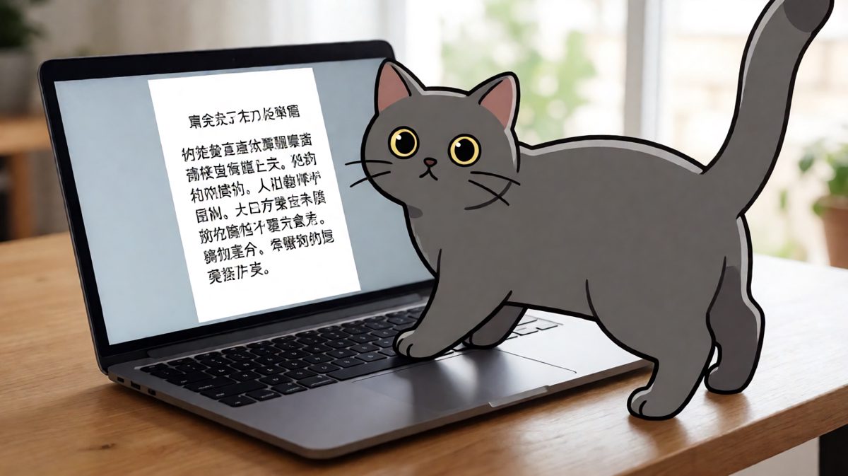 猫：是你电脑的问题，不是我。
