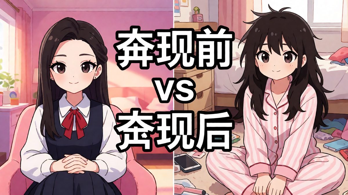 网恋奔现前的两种状态