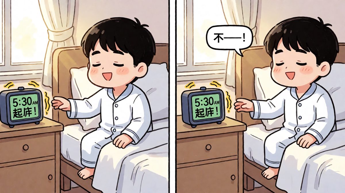 闹钟响起，大脑拒绝开机