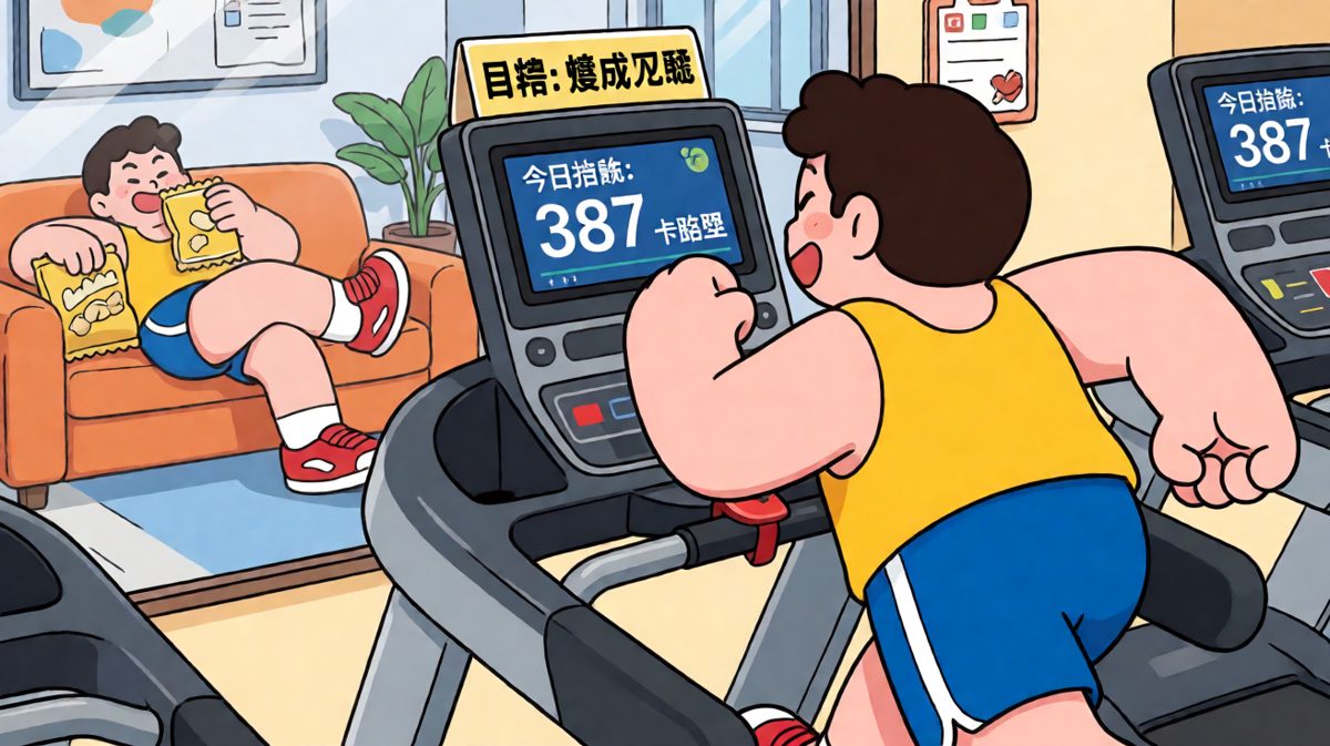 健身是为了更好地干饭，逻辑闭环了