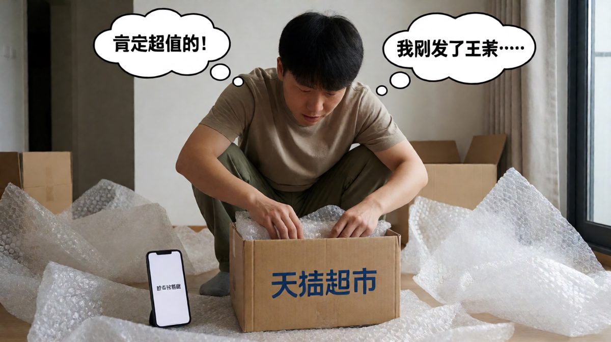 钱包在哭泣，但我拆快递的笑容是真实的