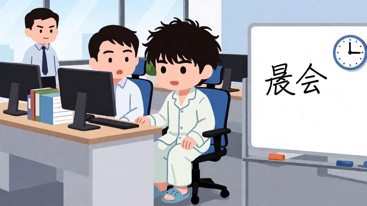 老板：你这是在cosplay睡衣派对吗？