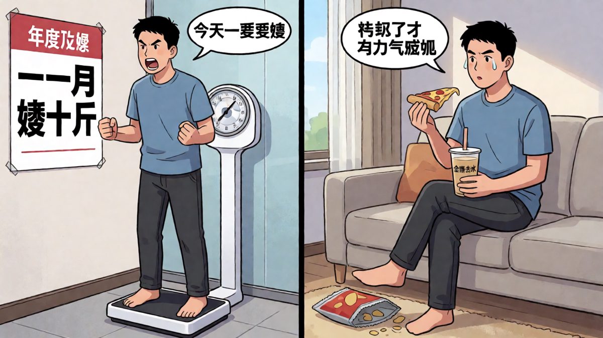 减肥的事，明天再说。