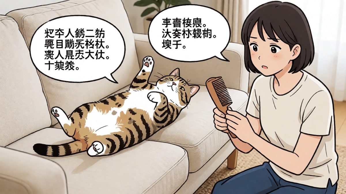 只要我够努力，梳毛就追不上我