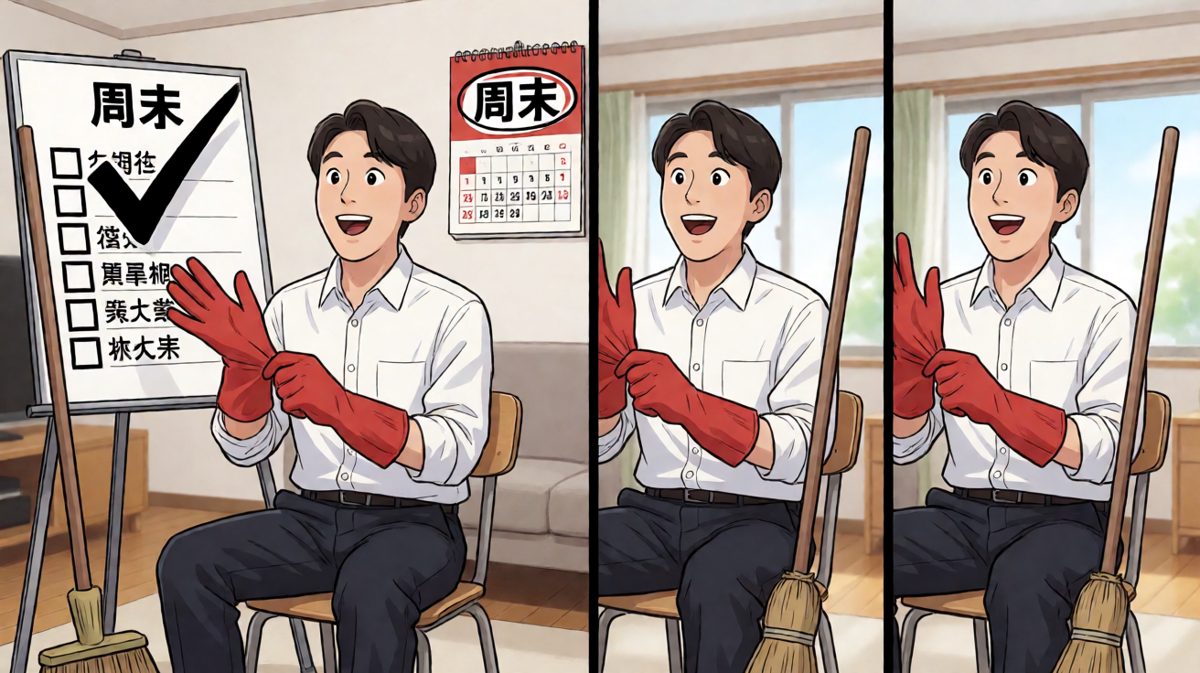 周一早上，我决定大扫除！