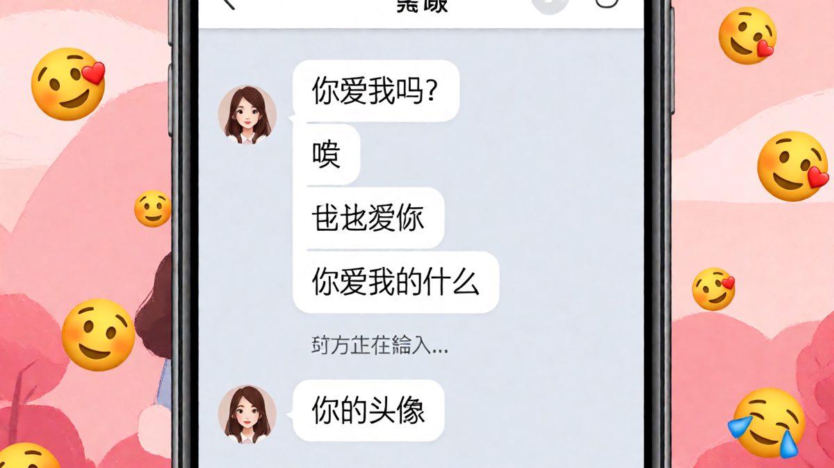女生问男友爱自己什么，答案却是头像——视觉系无疑了。