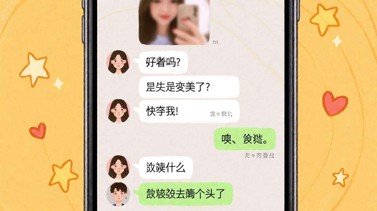 满心期待等夸奖，等来一句'确实该剪头发了'，暴击满分。