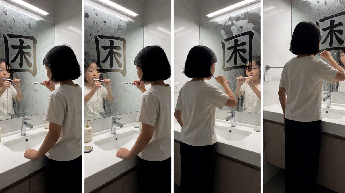 勉强清醒，靠一支牙刷硬撑着灵魂归位