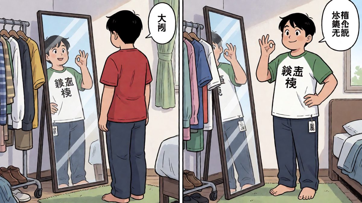 镜中俊朗少年，现实中衣品堪忧
