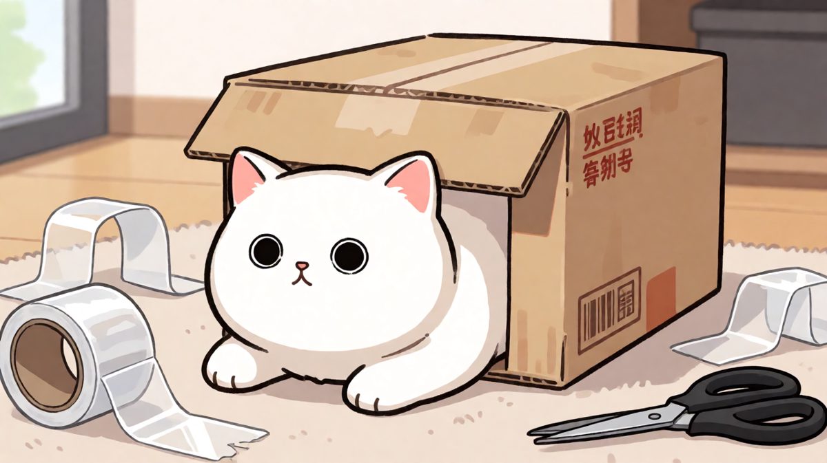 猫咪：谁说的'大箱子=舒适'？骗子！