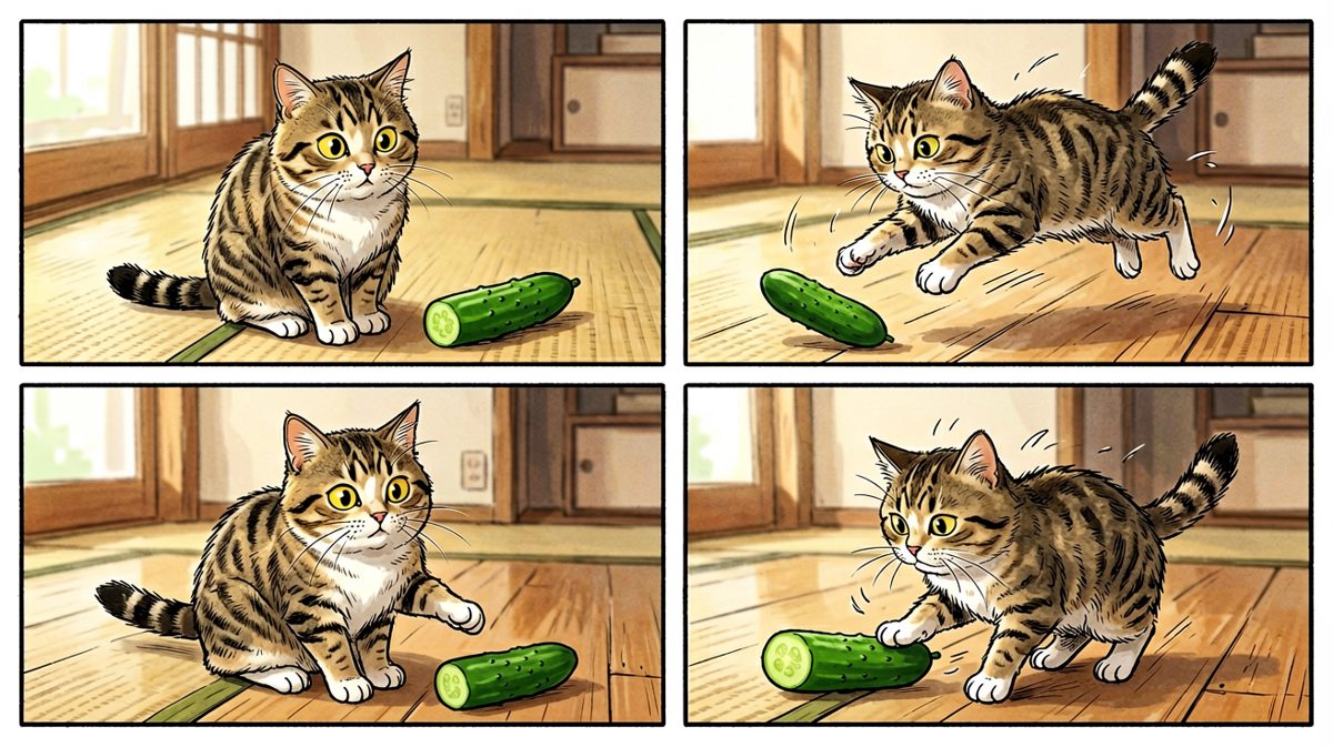 狸花猫：何方妖孽竟敢模仿蔬菜入侵我的领地！