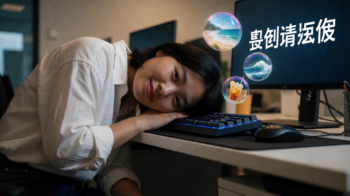 肉体在工位，灵魂已订机票