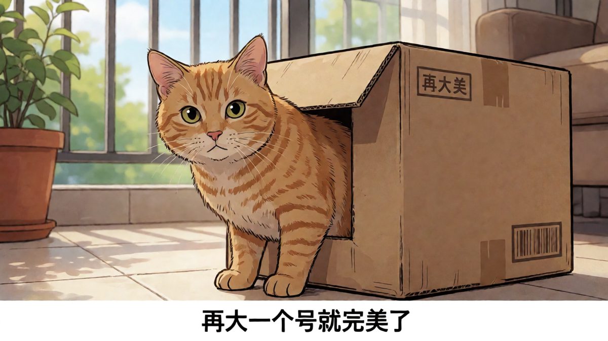 胖猫的执念：只要我努力塞，纸箱就是我的家