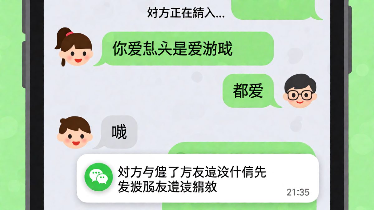 女生问'你爱我还是爱游戏'，男生自信回答'都爱'，下一秒直接被拉黑。