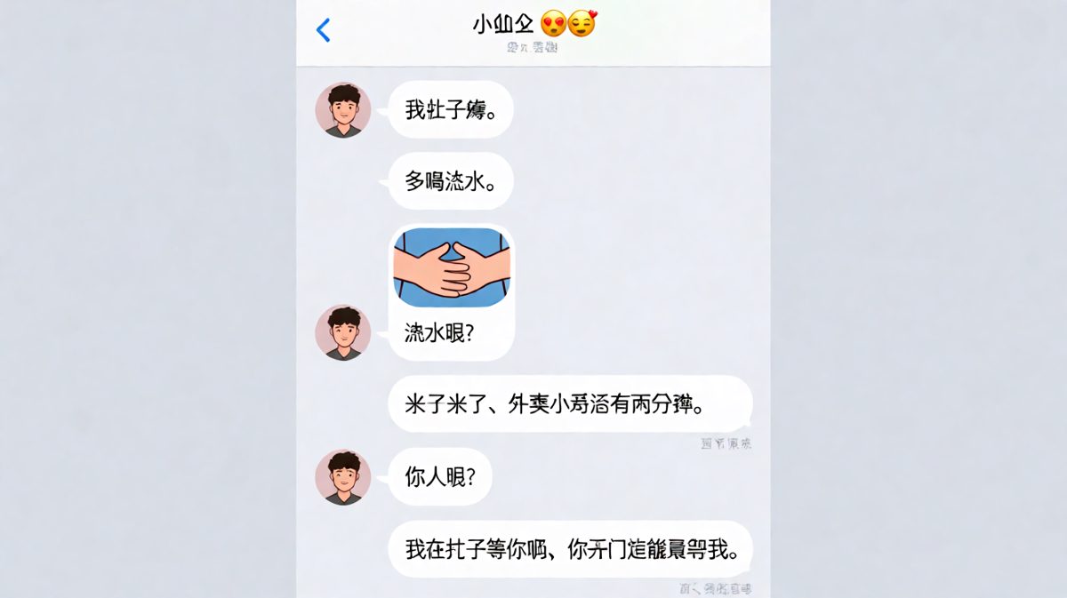 男朋友人在楼下却「来了来了」，反转搞笑。