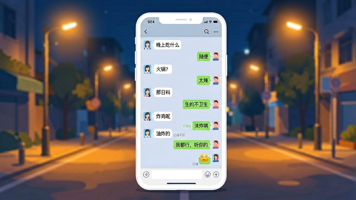 '随便'是两个字的终极陷阱，绕了一圈最后吃的是她第一个提议。