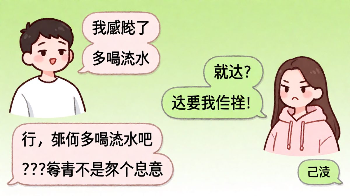 多喝热水的经典反杀：男生用原话回敬女生，笑果拉满