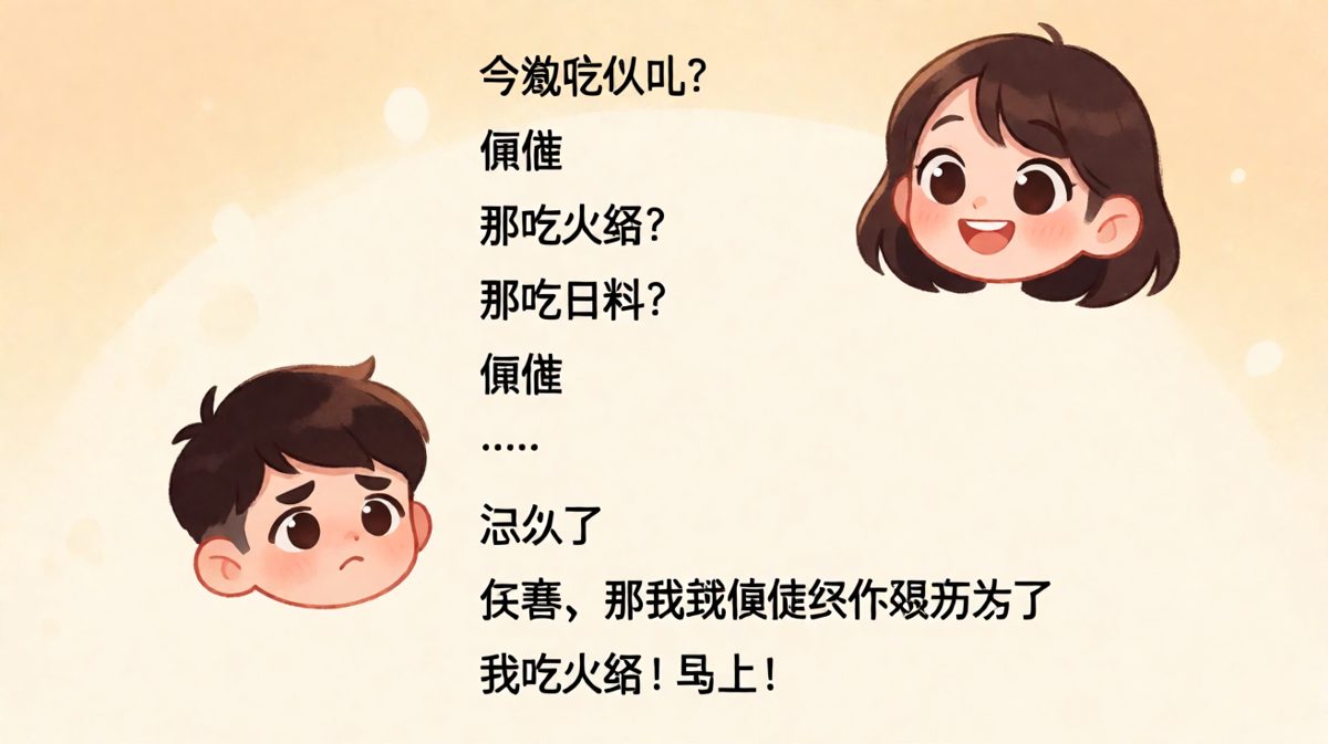 '随便'的终极陷阱：男生被'随便'逼到找新男友的边缘