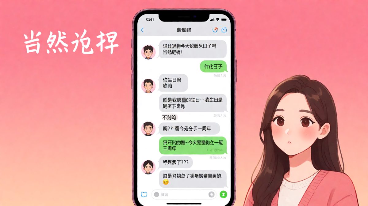 纪念日惊魂记：从分手危机到礼物翻车，全程高能反转
