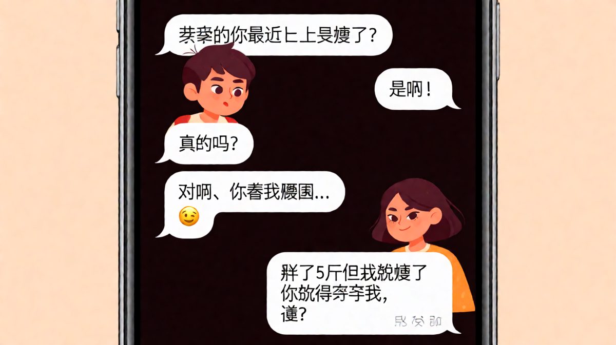 关于体重的陷阱题：她说瘦了你就得夸，其实胖了五斤。