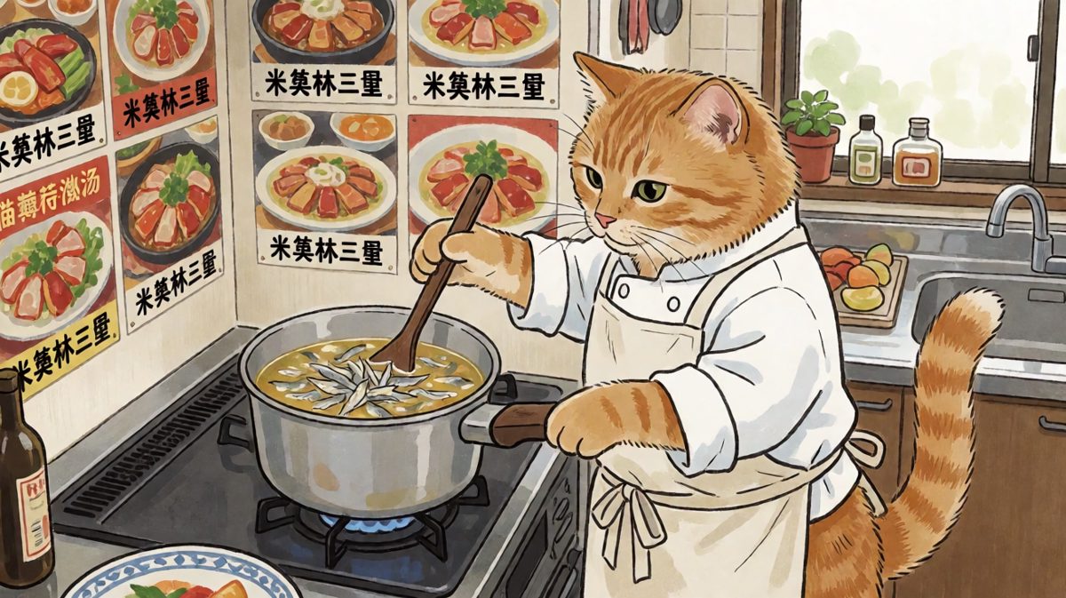橘猫大厨的秘制猫薄荷浓汤，客官里面请！
