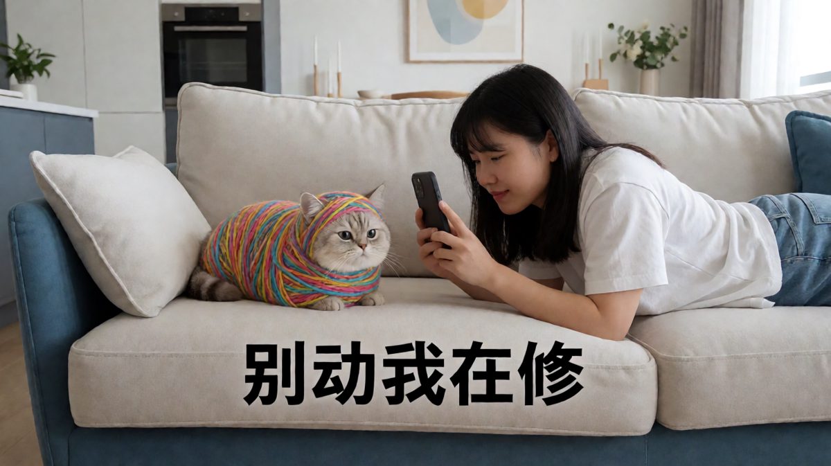 猫咪和毛线球的世纪大战，目前毛线球获胜