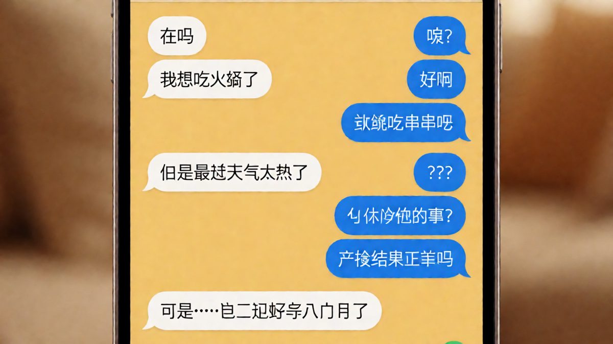 女友以怀孕八个月反向考验，男友秒变认真模式。