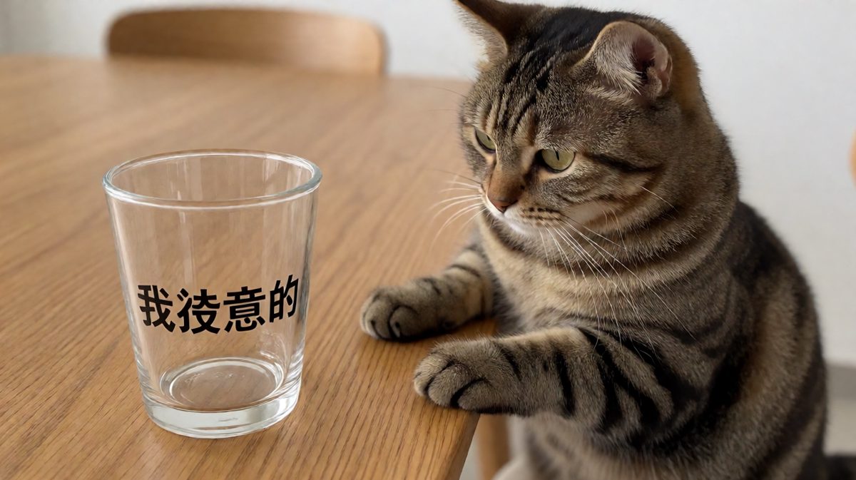 玻璃碎了？不，是桌面的问题