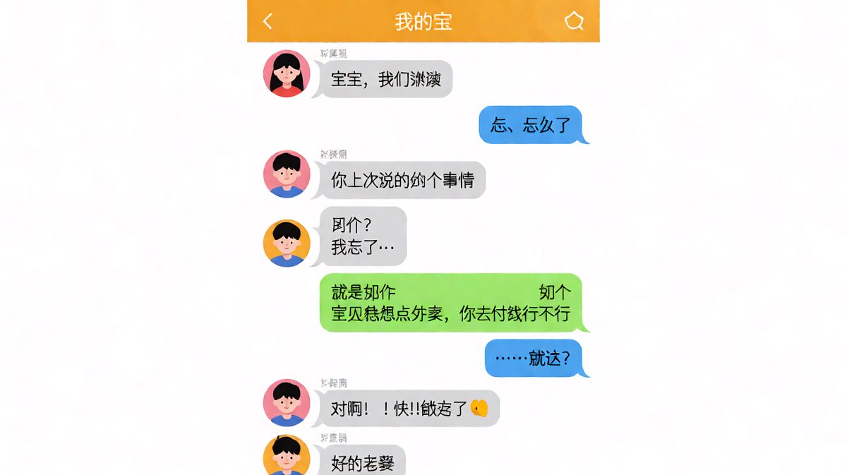 『我们谈谈』制造了最强 suspense，结果只是让他付外卖钱。