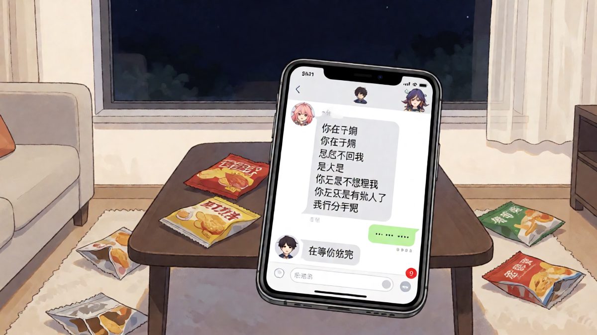 连发六条消息的窒息现场