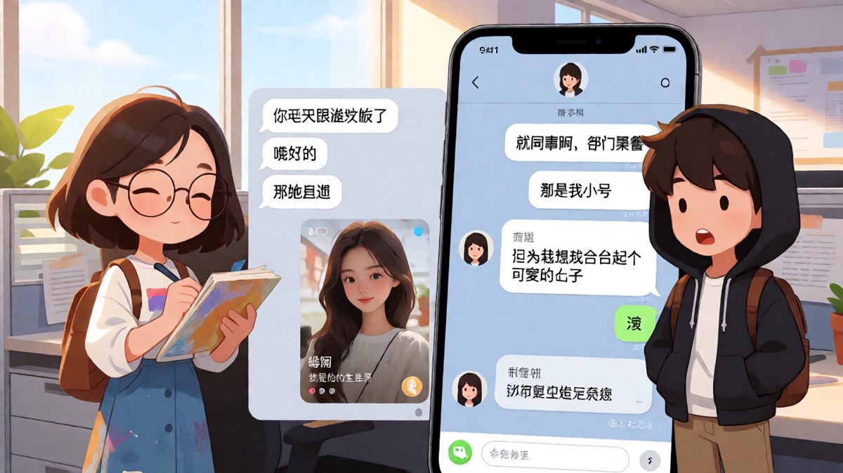 男生用小号给自己取了个甜甜的名字想耍帅，结果差点被女朋友拉黑