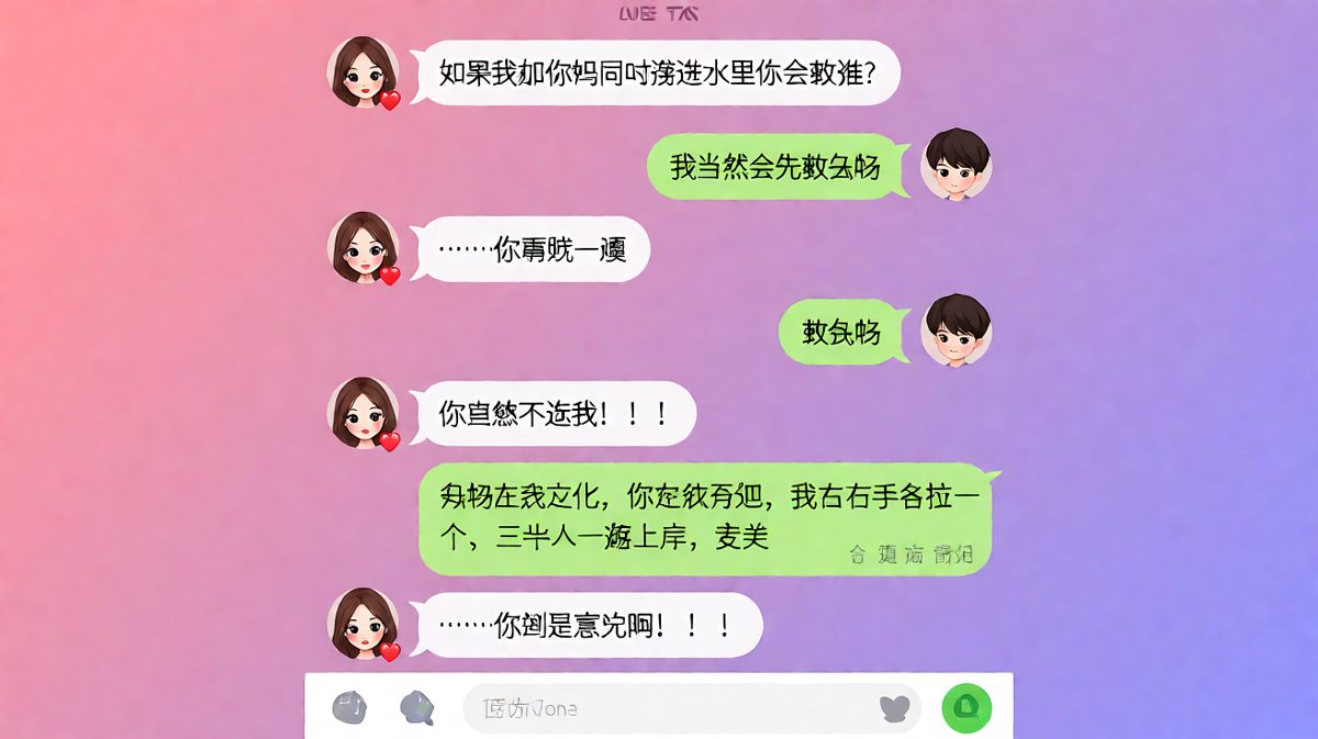 经典送命题前男生果断翻车，后靠语音条逆转到满分答案
