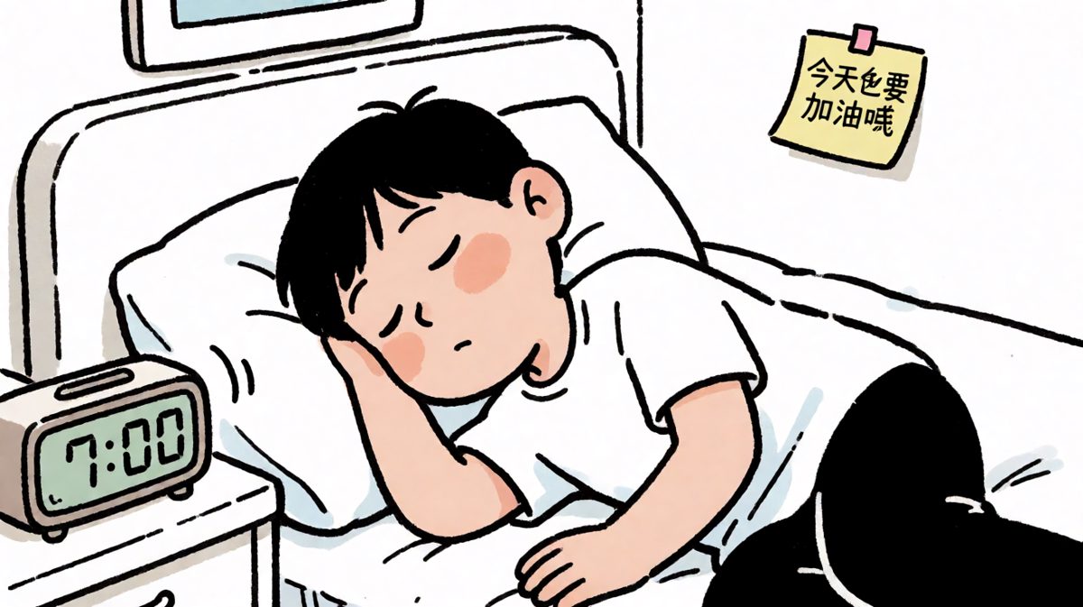 闹钟响起，被子下的灵魂开始挣扎