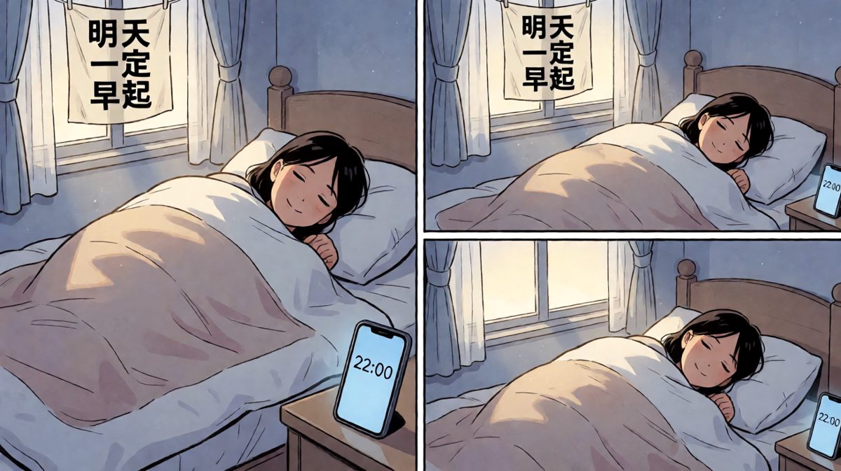 回到家的一瞬间，战斗力归零，明天一定早起