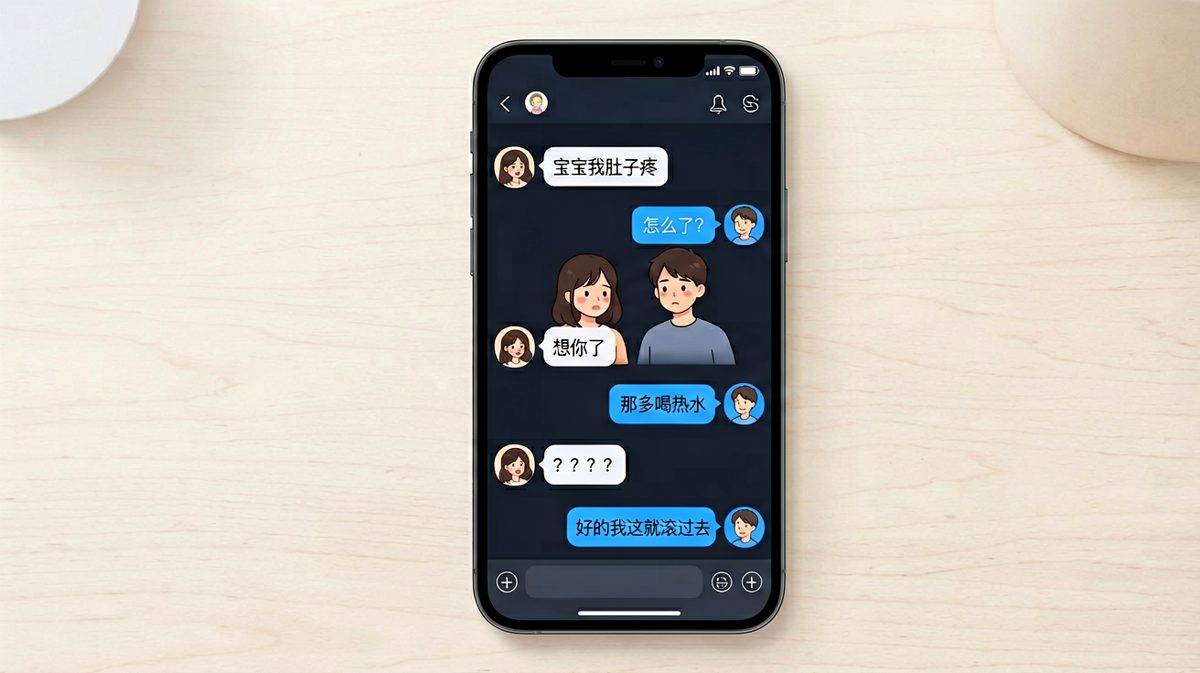 「宝宝我肚子疼——想你了」经典土味情话翻车现场