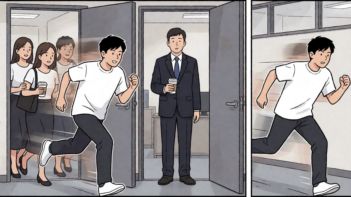 一秒从休眠模式切换至逃跑模式