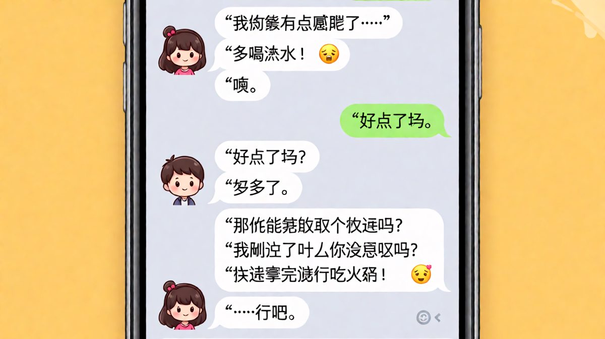 感冒只是让你帮我拿快递的铺垫