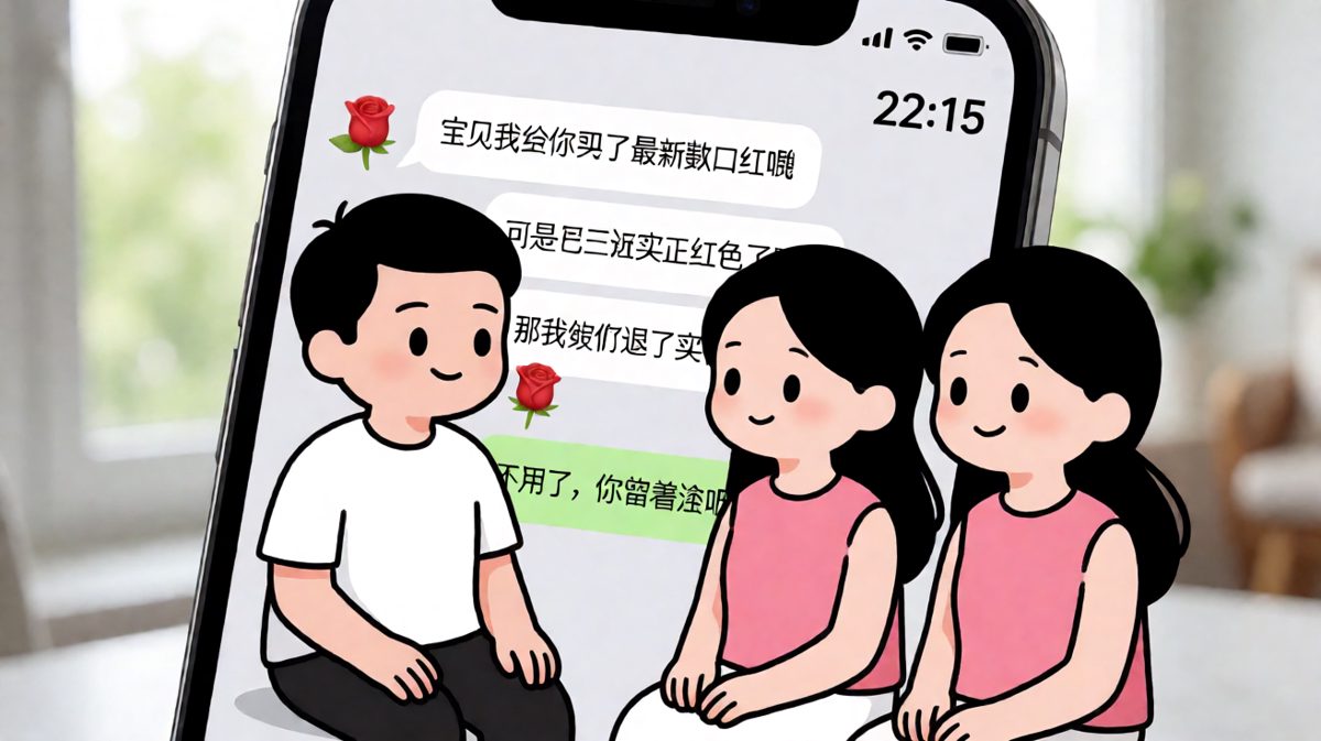 口红礼物引发的灵魂反转对话