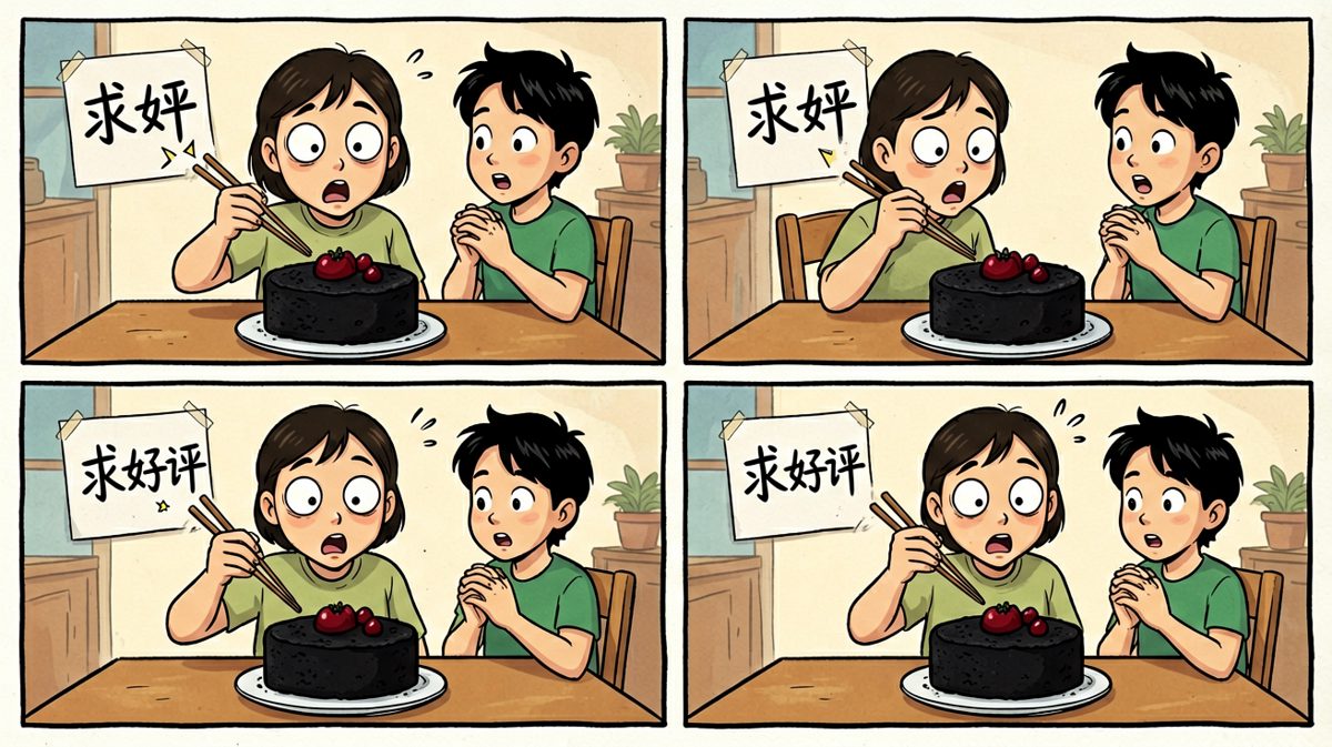 朋友的表情说明一切