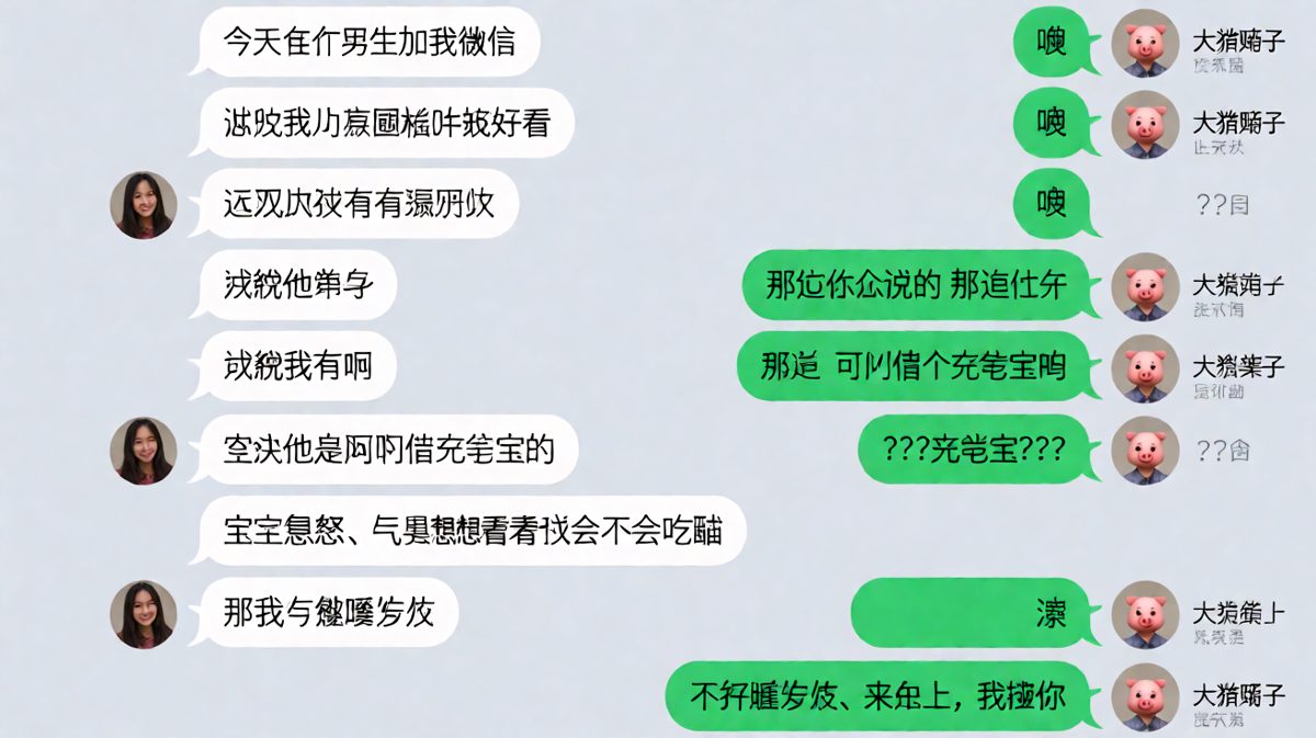 假装被表白试探男友，结果男生只是来借充电宝的