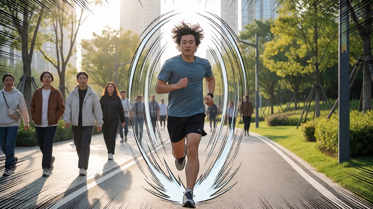 晨跑五公里，感觉自己离目标越来越近