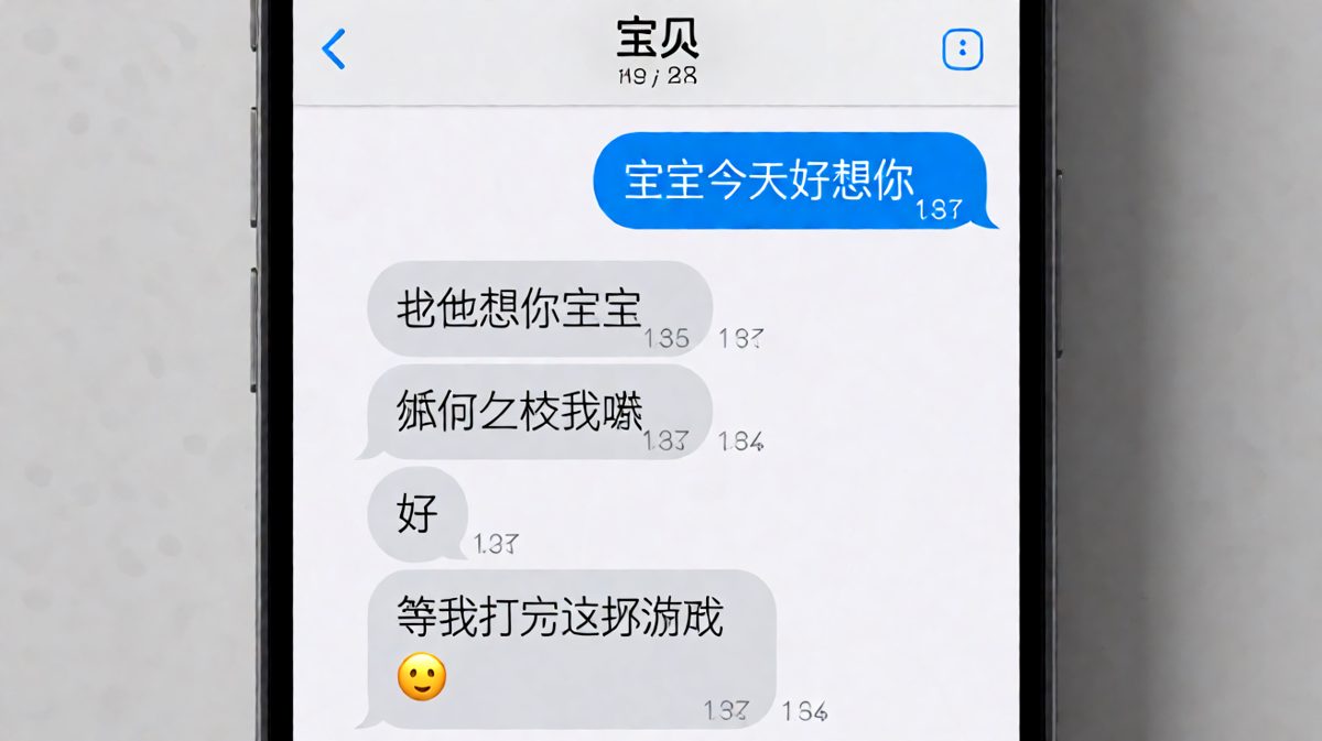 等我打完这把游戏——恋爱中最长的等待。