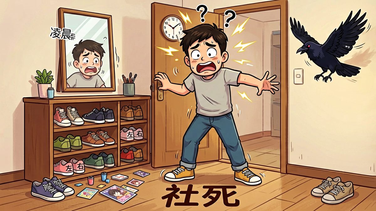 回家才发现鞋穿反了一整天，社死现场