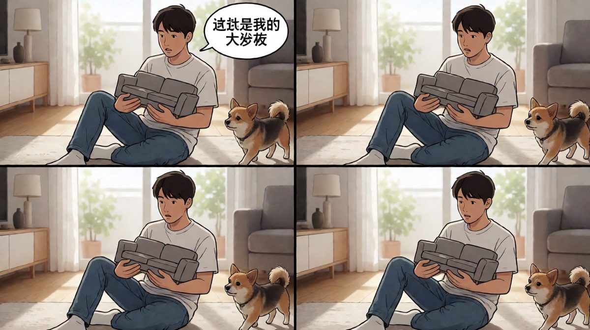 只能认命地和迷你沙发合影度过余生